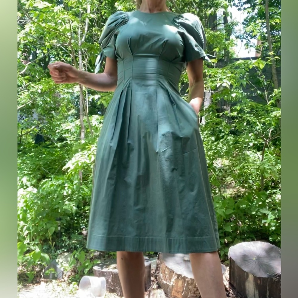SEA Clover Puff Sleeve Dress Sz 0(xs)